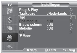 SAMSUNG LE-26R81B - De huidigeijd instellen en weergeven - 1