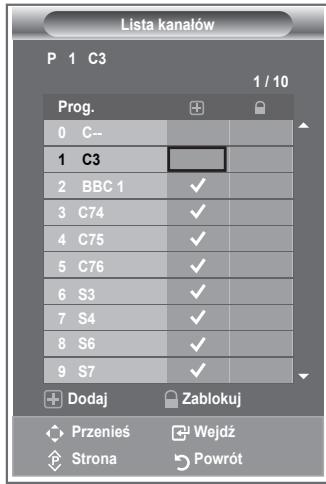SAMSUNG LE-26R81B - Ustaw kanaly zgodnie z wlasnymi upodobaniami.   Mozna wtedy usuwac, dodawac lub blokowac zadane kanaly. - 1