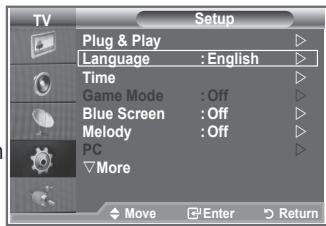 SAMSUNG LE-26R81B - Vyber jazyka - 1