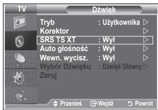 SAMSUNG LE-26R81B - Ustawianie funkcji TruSurround XT (SRS TS XT) - 2