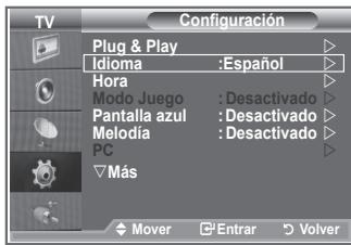 SAMSUNG LE-26R81B - Elección del idioma - 1