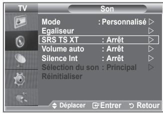 SAMSUNG LE-26R81B - Réglage du truSurround XT (SRS TS XT) - 2