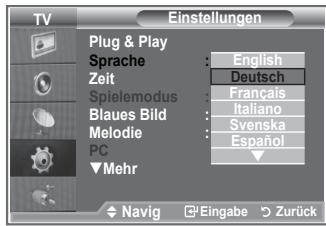 SAMSUNG LE-26R81B - Sprache auswahlen - 2