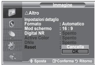 SAMSUNG LE-26R81B - Ripristino delle impostazioni predefinite dell'immagine - 2