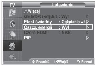 SAMSUNG LE-26R81B - Korzystanie z funkcji oszczędnosci energii - 1