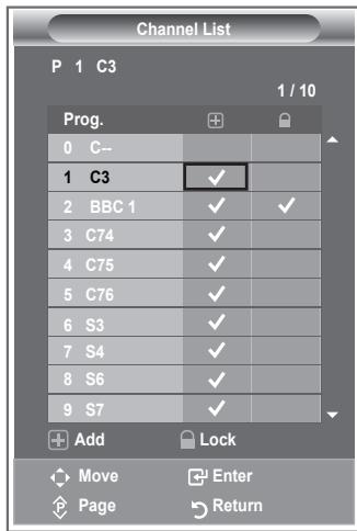 SAMSUNG LE-26R81B - Setting the Channel Lists - 1