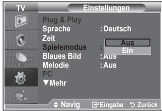 SAMSUNG LE-26R81B - Spielemodus verwenden - 2