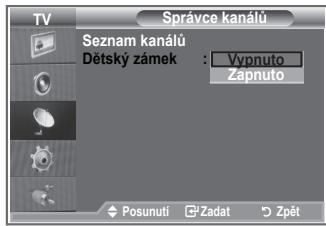 SAMSUNG LE-26R81B - Aktivace dětského zámku - 1