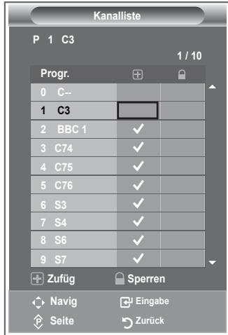 SAMSUNG LE-26R81B - Einstellen der Kanallisten - 1