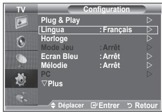 SAMSUNG LE-26R81B - Choix de la langue - 1
