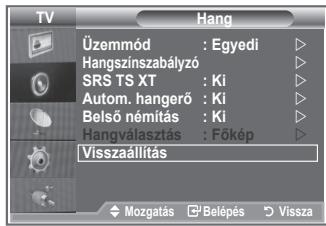 SAMSUNG LE-26R81B - Hangbeallitások visszaallitása a gyári alapbeallitásra - 1
