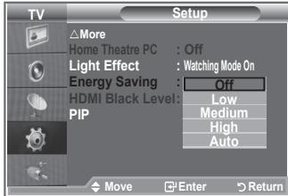 SAMSUNG LE-26R81B - Using the Energy Saving Feature - 2