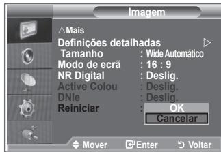 SAMSUNG LE-26R81B - Repor as predefinições de imagem - 2