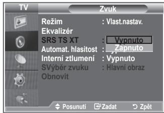 SAMSUNG LE-26R81B - Nastavení TruSurround XT (SRS TS XT) - 3