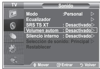 SAMSUNG LE-26R81B - Ajuste automatico del volumen - 1
