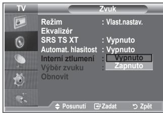 SAMSUNG LE-26R81B - Volba Internal Mute (Interní ztlumení) - 2