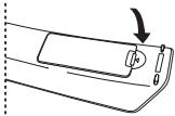 SAMSUNG LE-26R81B - Colocar pilhas no telecomando - 3