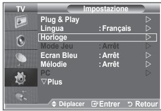 SAMSUNG LE-26R81B - Réglage et affichage de l'heure actuelle - 1
