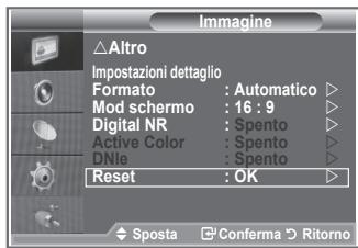SAMSUNG LE-26R81B - Ripristino delle impostazioni predefinite dell'immagine - 1
