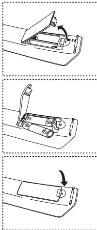 SAMSUNG LE-26R81B - Installing Batteries in the Remote Control - 1