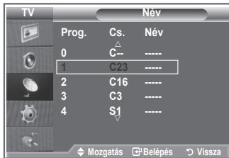 SAMSUNG LE-26R81B - A csatornainformaciok sugárzsásakor a készülék a   csatornaneveket automatikusan hozárendeli a csatornákhoz.   Ezek a nevek azonban módosithatók, tehat a csatornákhoz üj   neveket is hozzárendelhet. - 2