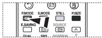 P.MODE S.MODE STILL P.SIZE E.SAVING SOURCE DUAL SRS POSITION P