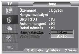 SAMSUNG LE-26S81B - Amíg a PIP funkció aktív, hallgathatja az alkép műsorának hangját. - 2
