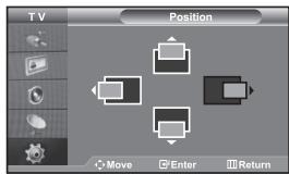 TV Position Move Enter Return