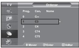TV Prog. Can. Nome 0 C-- 1 C3 2 C4 3 C74 4 C75 Mover Enter Voltar