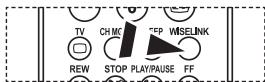 TV CH MC FP WISELINK REW STOP PLAY/PAUSE FF
