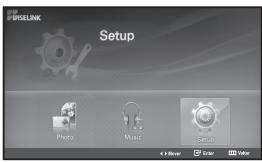 PUSELINK Setup Photo Music Setup + Move Enter Enter