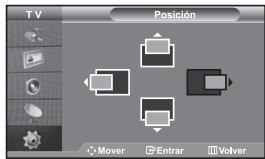 TV Posición Mover Entrar Volver