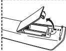 SAMSUNG LE-32M71B - Inserimento delle batterie nel telecomando - 1