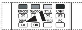 PMODE S.MODE STILL P.SIZE DUA! T-II (0) VRCE PC