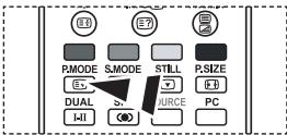 P.MODE S.MODE STILL P.SIZE DUAL SOURCE PC