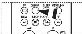 TV CH MGR SLEEP WISELINK REW STOP PLAY# FF P