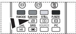 PMODE S.MODE STILL P.SIZE GAL SRS SOURCE PC