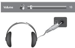 SAMSUNG LE-32M71B - Collegamento delle cuffie di ascolto - 1