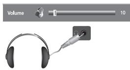SAMSUNG LE-32M71B - Koptelefoon aansluiten - 1