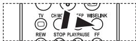 TV CH MC TEP WISELINK REW STOP PLAY/PAUSE FF