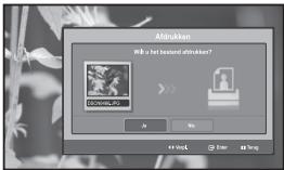 Aldruken Will be het bestand aldruken? Jn N in Web Enter in Web