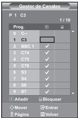 SAMSUNG LE-32R32B - Configuración del Gestor de Canales - 1