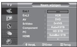 SAMSUNG LE-32R32B - De namen van de ingangsbron bewerken - 1