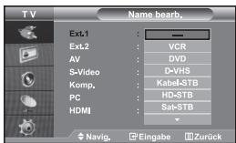 SAMSUNG LE-32R32B - Signalquellennamenbearbeiten - 1