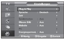 SAMSUNG LE-32R32B - Wenn das Fernsehgerät zum ersten Mal eingeschaltet wird, werden automatisch einige Grundeinstellungen abgefragt. Die folgenden Einstellungen können vorgenommen werden. - 1