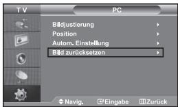 SAMSUNG LE-32R32B - PC-Bildschirm automatisch einstehen (Autom. Einstellung): Die automatische Einstellung ermitteligt eine automatische Anpassung des PCMonitors an das eingehende PCVideo signal. Die Werte für "fein", "grob" und "Position" werden automatisch eingestellt. - 1