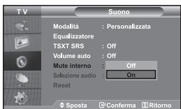 SAMSUNG LE-32R32B - Selezione di Internal Mute (Mute interno) - 1