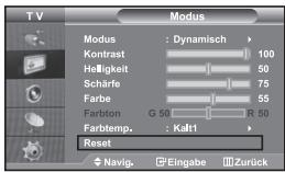 SAMSUNG LE-32R32B - Zurücksetzen der Bildeinstellungen auf die werkseitig festgelegten Standardwerte - 1