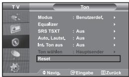 SAMSUNG LE-32R32B - Zurücksetzen der Toneinstellungen auf die werkseitig festgelegten Standardwerte - 1