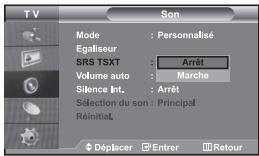 SAMSUNG LE-32R32B - Paramétrage de la technologie TruSurround XT (SRS TSXT) - 1